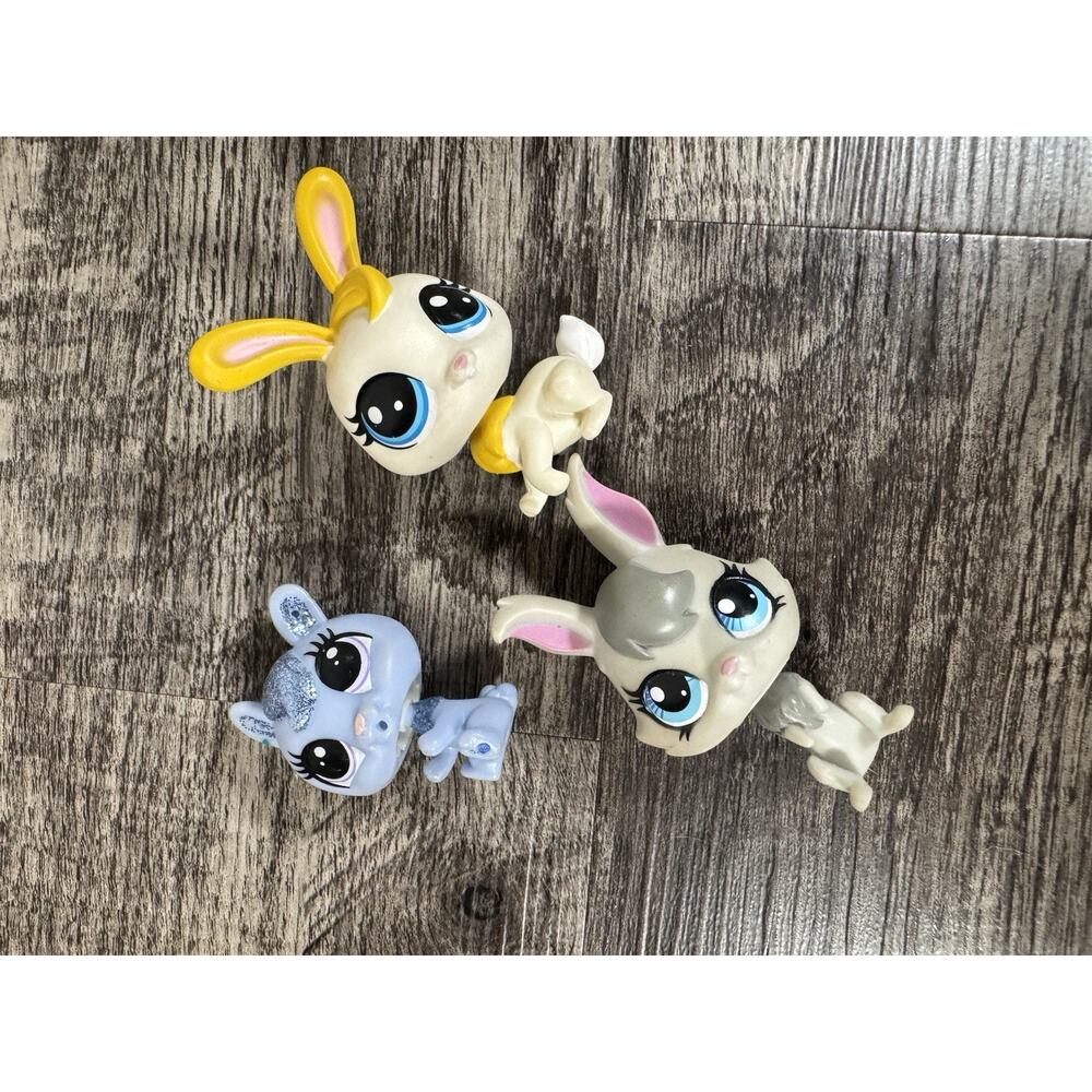 Lot Of Littlest Pet Shop (11) Bunnies Rabbits Glitter Hedgehog Sparkle Baby - Picture 6 of 16